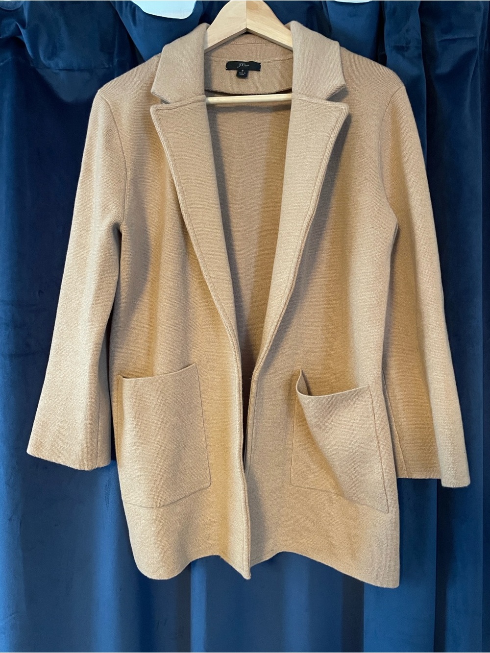 J. Crew Camel Sophie Sweater Blazer